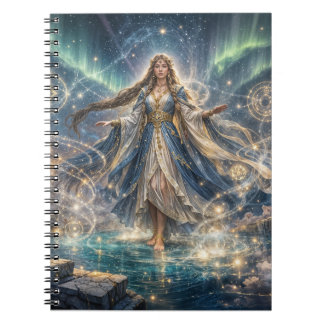 Espiral Caderno da Feiticeira Celestial – Azul Místico
