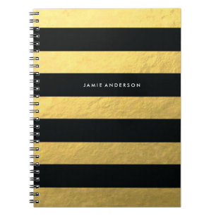 Espiral Caderno da folha Dourado