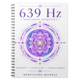 Espiral Caderno da Frequência Solfejo 639 Hz – Harmony & C
