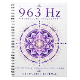 Espiral Caderno da Frequência Solfejo 963 Hz – Conexão Div