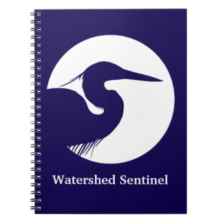 Espiral Caderno da garça azul