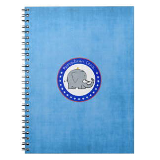 Espiral caderno da garota republicana