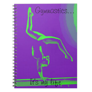 Espiral Caderno da ginástica