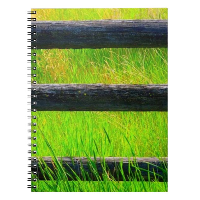 Espiral Caderno da grama verde (Frente)