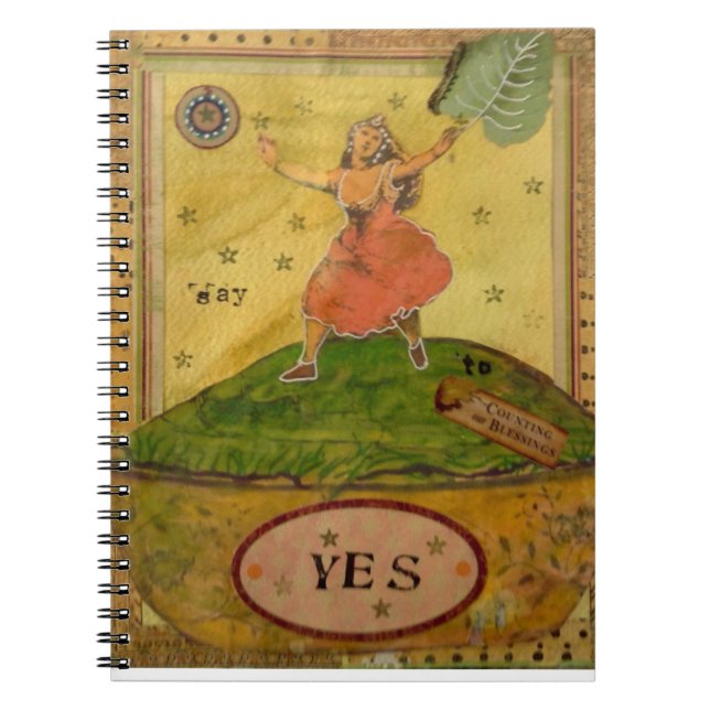 Espiral Caderno da gratitude que conta bênçãos (Frente)