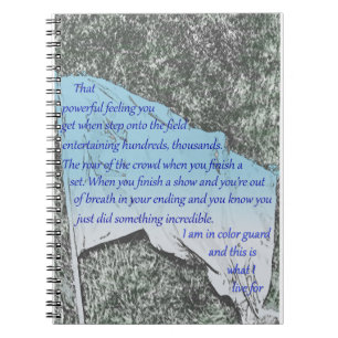Espiral Caderno da inspiração da bandeira da guarda de c