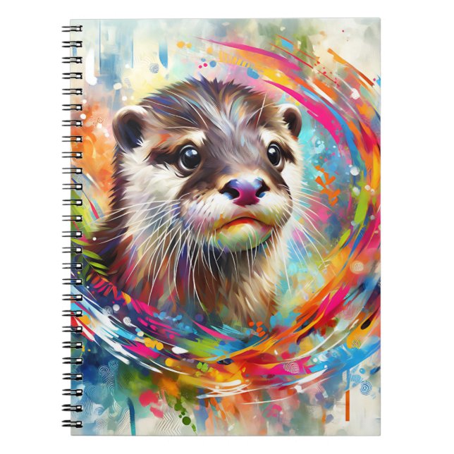 Espiral Caderno da Lontra Giratória (Frente)
