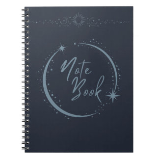 Espiral Caderno da Lua e Estrelas | Diário Celestial