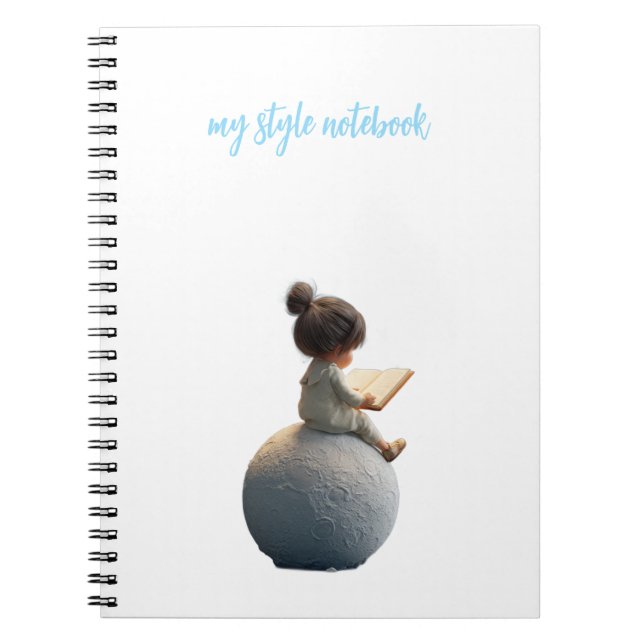 Espiral Caderno da Menina da Lua Sonhadora – Diário Celest (Frente)