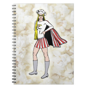 Espiral Caderno da menina da pipoca