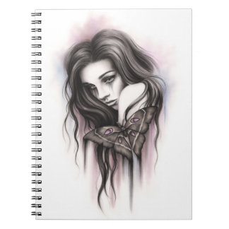 Espiral Caderno da menina da traça dos dias escuros