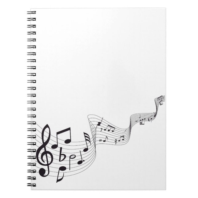 Espiral Caderno da nota musical (Frente)