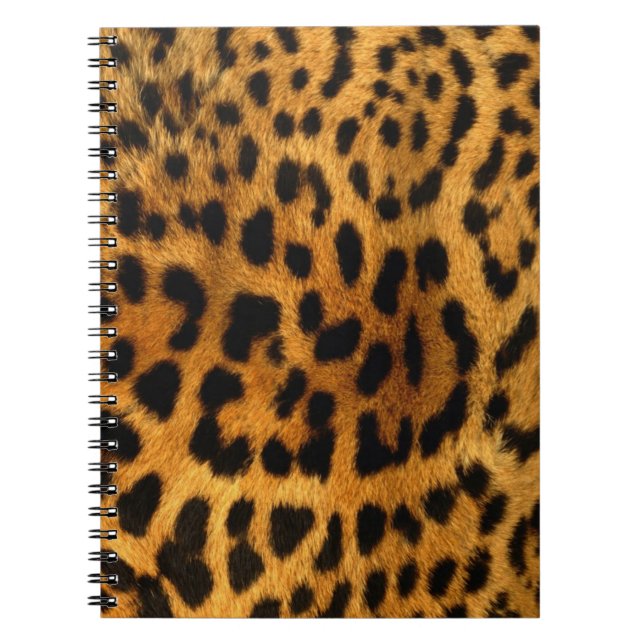 Espiral Caderno da pele do leopardo (Frente)