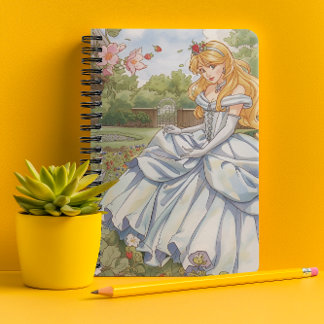 Espiral Caderno da Princesa do Jardim de Morango Encantado