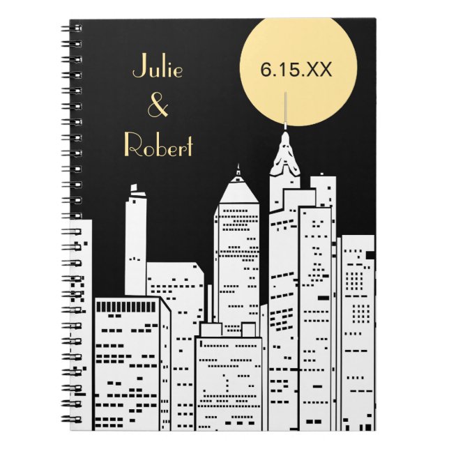 Espiral Caderno da skyline de New York (Frente)