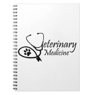 Espiral caderno da tecnologia do veterinário