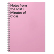 Caderno da Última Aula de 5 Minutos