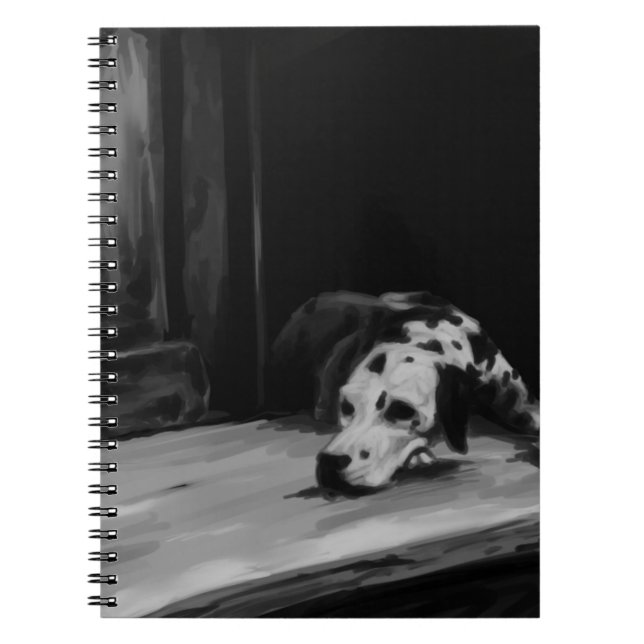 Espiral Caderno Dalmatian da pintura (Frente)