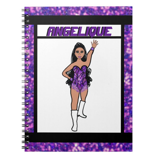 Espiral Caderno Dancer Purple Fringe #2 (Frente)