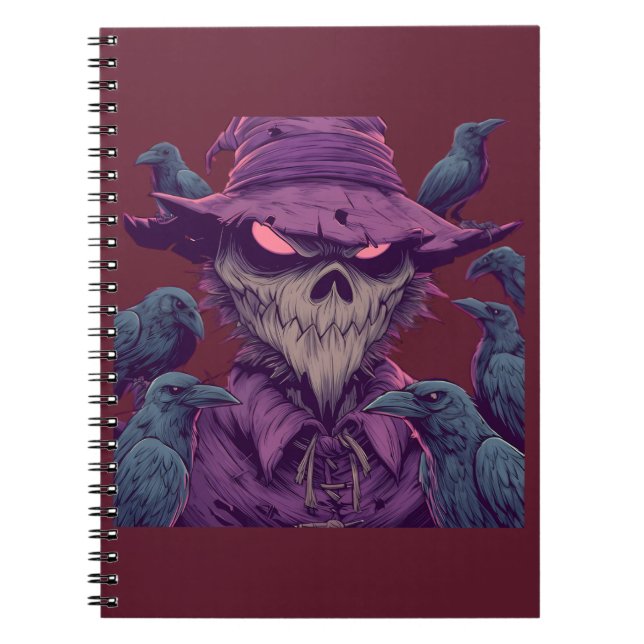 Espiral Caderno Dark Fantasy do Corvo (Frente)