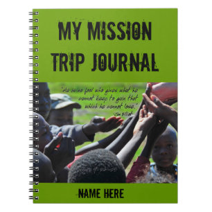 Espiral Caderno das citações de Jim Elliot do missionár