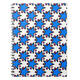 Espiral Caderno das estrelas azuis