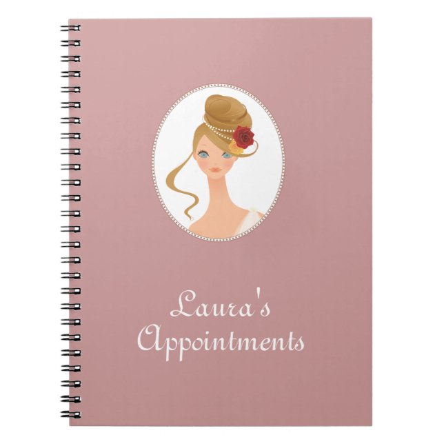 Espiral Caderno das nomeações do salão de beleza (Frente)