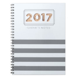 Espiral Caderno de 2017 balões