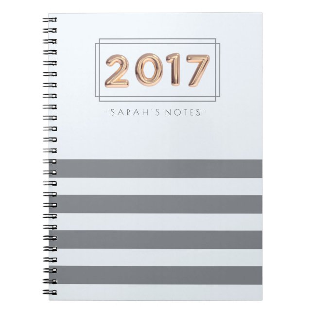 Espiral Caderno de 2017 balões (Frente)