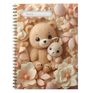 Espiral Caderno de Animais Bebês Fofos