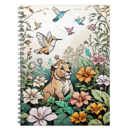 Espiral Caderno de Animais de Desenhos Animados Fofos para