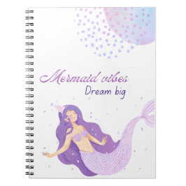 Espiral Caderno de Aniversário da Sereia