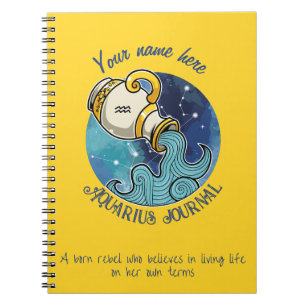 Espiral caderno de Aquário
