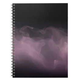 Espiral Caderno de Arte Abstrato de Fumaça Roxa Suave