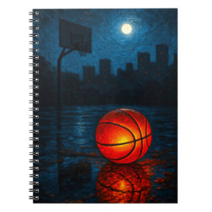 Espiral Caderno de Arte de Basquetebol - Diário de Design 