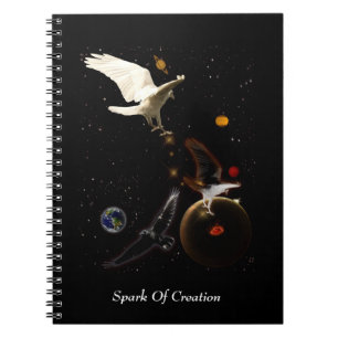 Espiral Caderno de Arte de Fantasia do Espaço Exterior do