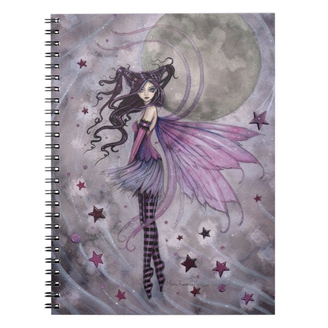 Espiral Caderno de Arte de Fantasia Fada Gótica Paixão Rox (Frente)