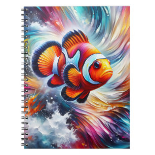 Espiral Caderno de Arte do Palhaço Pescador Saltitante