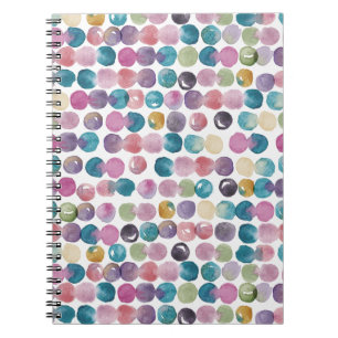 Espiral Caderno de Arte em Aquarela Calmo e Colorido