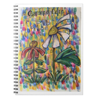 Espiral Caderno de Arte Floral Jardim de Cor