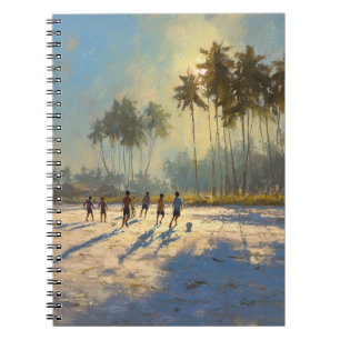 Espiral Caderno de Arte Futebol de Areia Golden Hour Palms