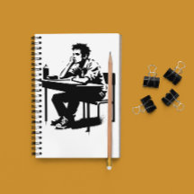 Caderno de Arte Grunge com Texto Personalizado par