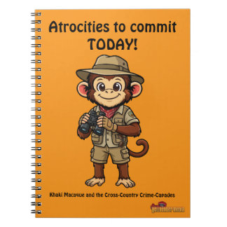 Espiral Caderno de Atrocidades do Macaco Khaki