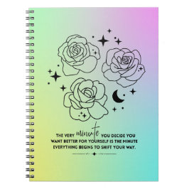 Espiral Caderno de Atualização Pastel Glow