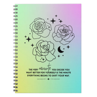 Espiral Caderno de Atualização Pastel Glow