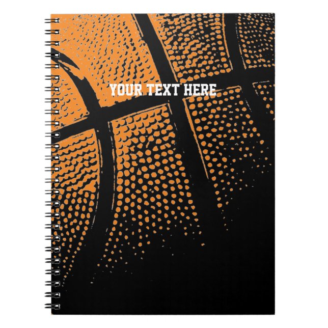 Espiral Caderno de basquete | Material escolar personaliza (Frente)