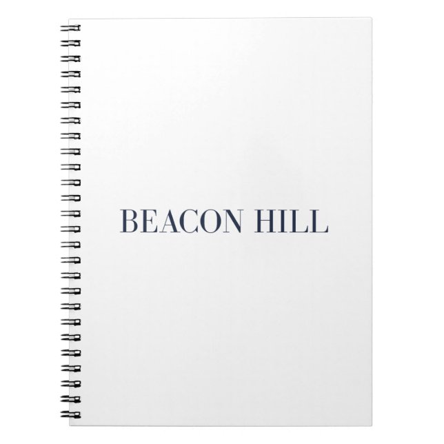 Espiral Caderno de Beacon Hill | Boston Massachusetts (Frente)