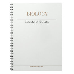 Espiral Caderno de Biologia – Edição Acadêmica Minimalista