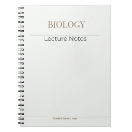 Espiral Caderno de Biologia – Edição Acadêmica Minimalista