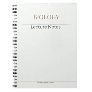 Espiral Caderno de Biologia – Edição Acadêmica Minimalista
